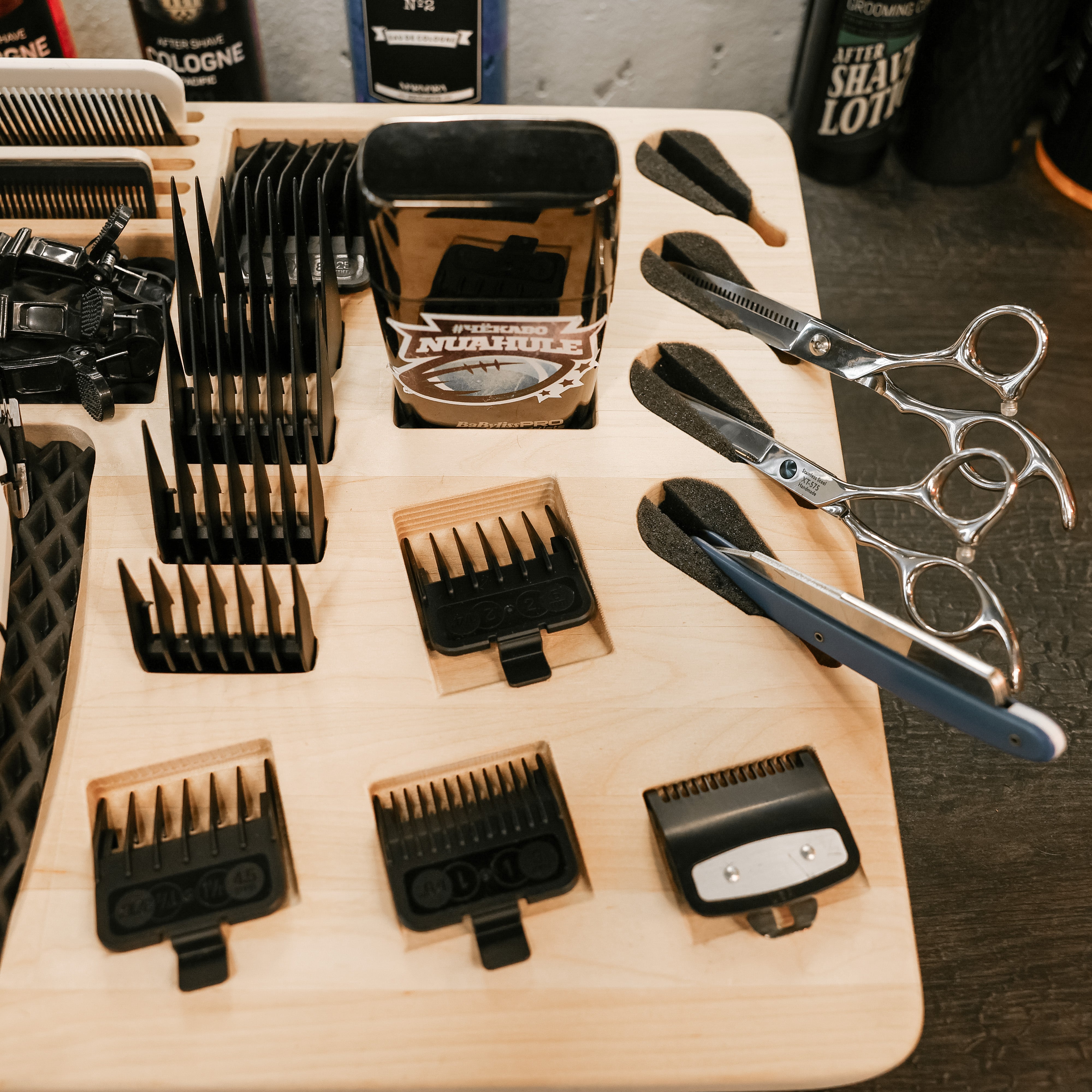 Wooden Barber Tray