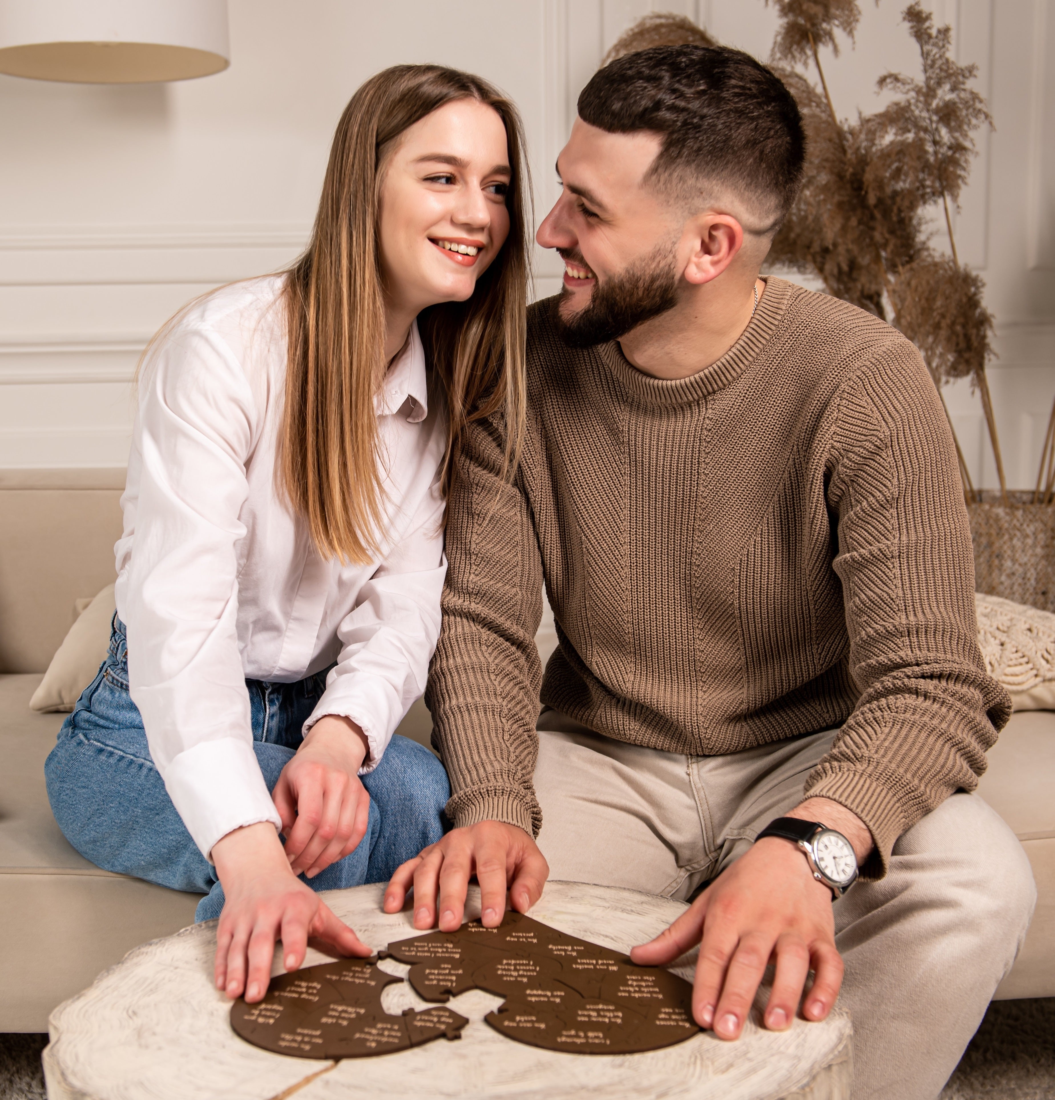 Romantic Wooden Puzzle - Heart